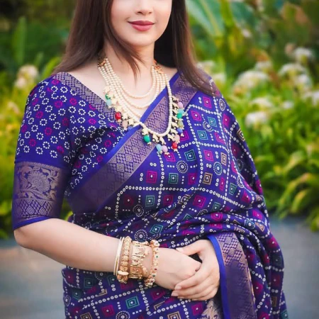 Premium Chandery Silk Saree Code - 4315
